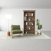 Huntington club chair in moss bouclé styled in modern living room