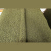 Moss bouclé seat texture detail on Huntington club chair