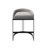 Hollyfield Gray Fabric | Gray Metal | Counter Stool