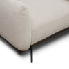 Elevated angled view demonstrating the depth of the seat and the smooth textured finish
