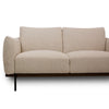 Three-quarter view of the Idony Loveseat showing the depth of the seat and armrest thickness