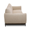 Direct side profile of the Idony Loveseat showcasing the vertical back and armrest height