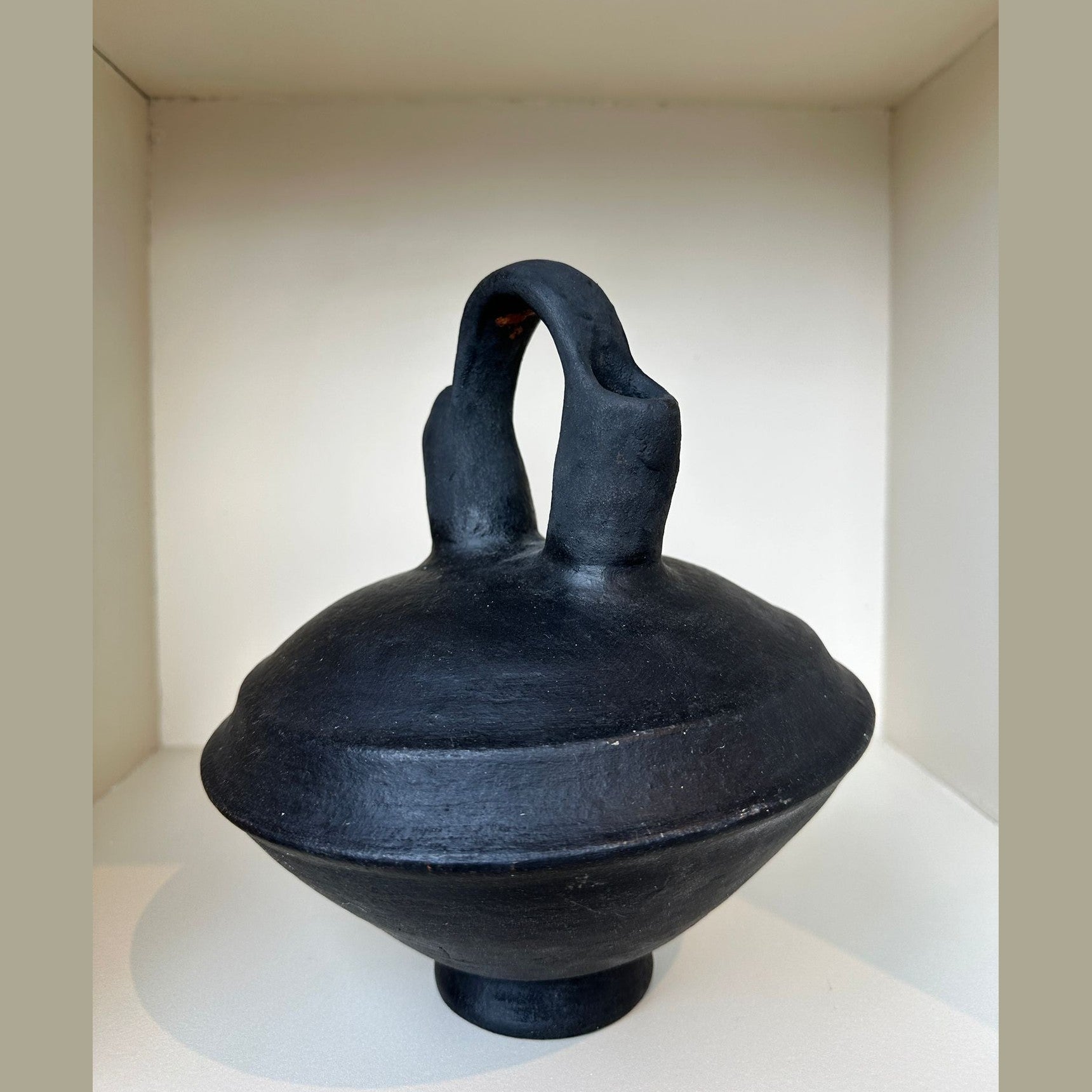 Black decorative vase