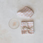 Cotton Cocktail Napkins w/ Gingham Pattern, Blush Color, Set of 4