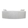 Back view of Isabella sofa showcasing smooth curved backrest design