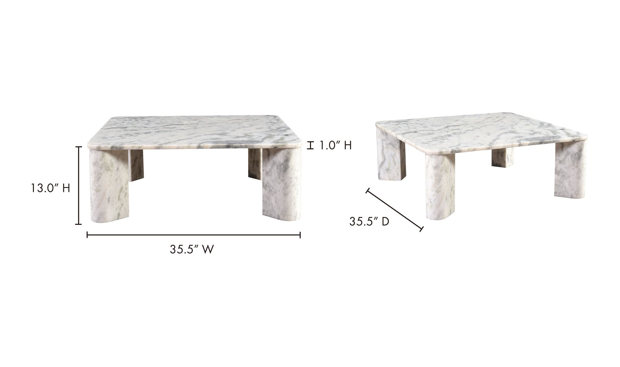 Segment Coffee Table Ashen Grey