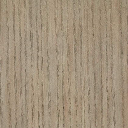 Front view of the Jorielyn coffee table featuring a square grey wood block top and a recessed cylindrical pedestal base