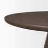 Detailed profile shot emphasizing the smooth beveled edge of the tabletop and the high-quality wood construction