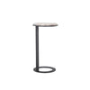 Side profile view demonstrating the functional cantilevered frame designed to slide easily under a sofa or chair