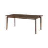 Overhead view of the black variant tabletop showcasing the sleek and smooth matte-like wood finish