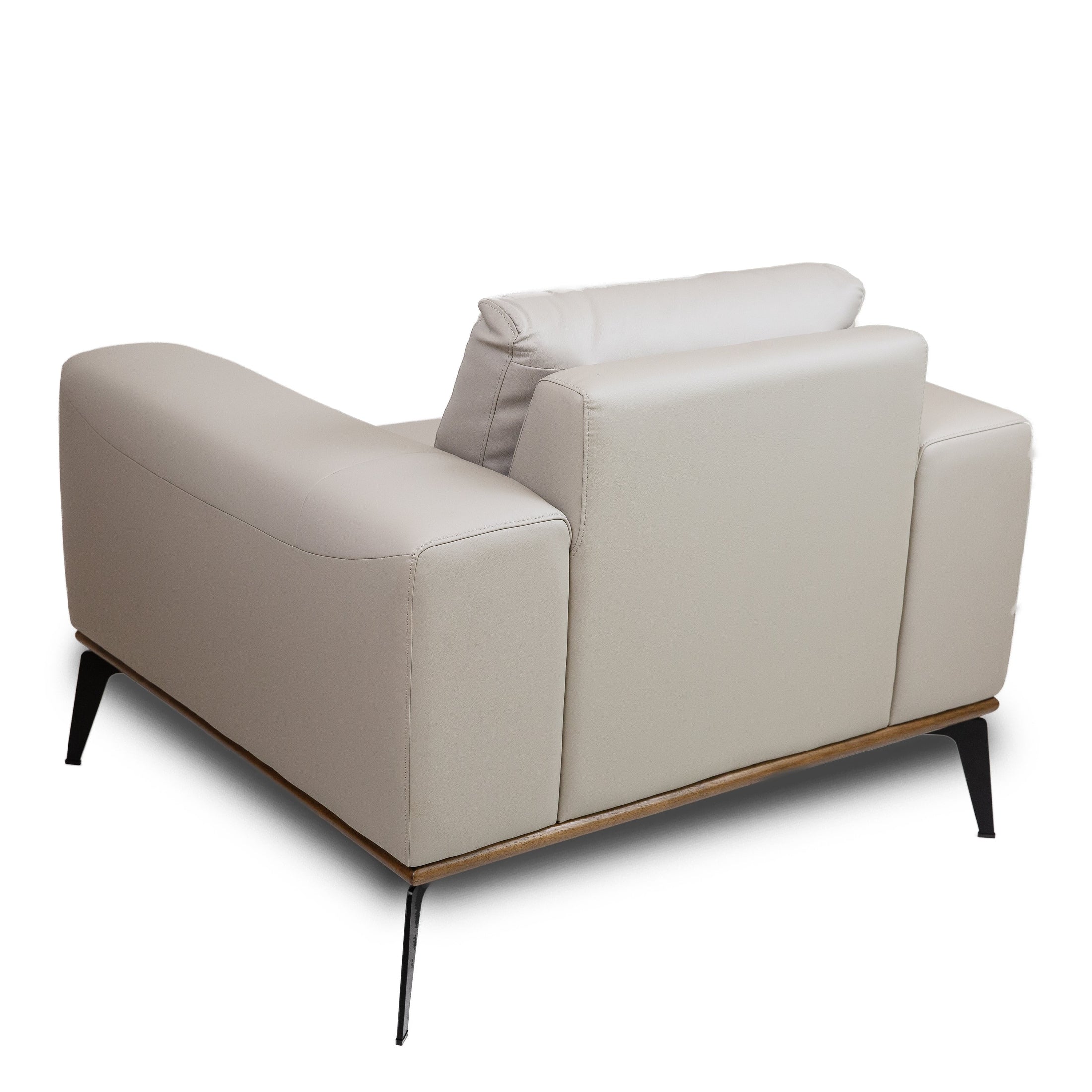 Kreska Genuine Leather Accent Chair
