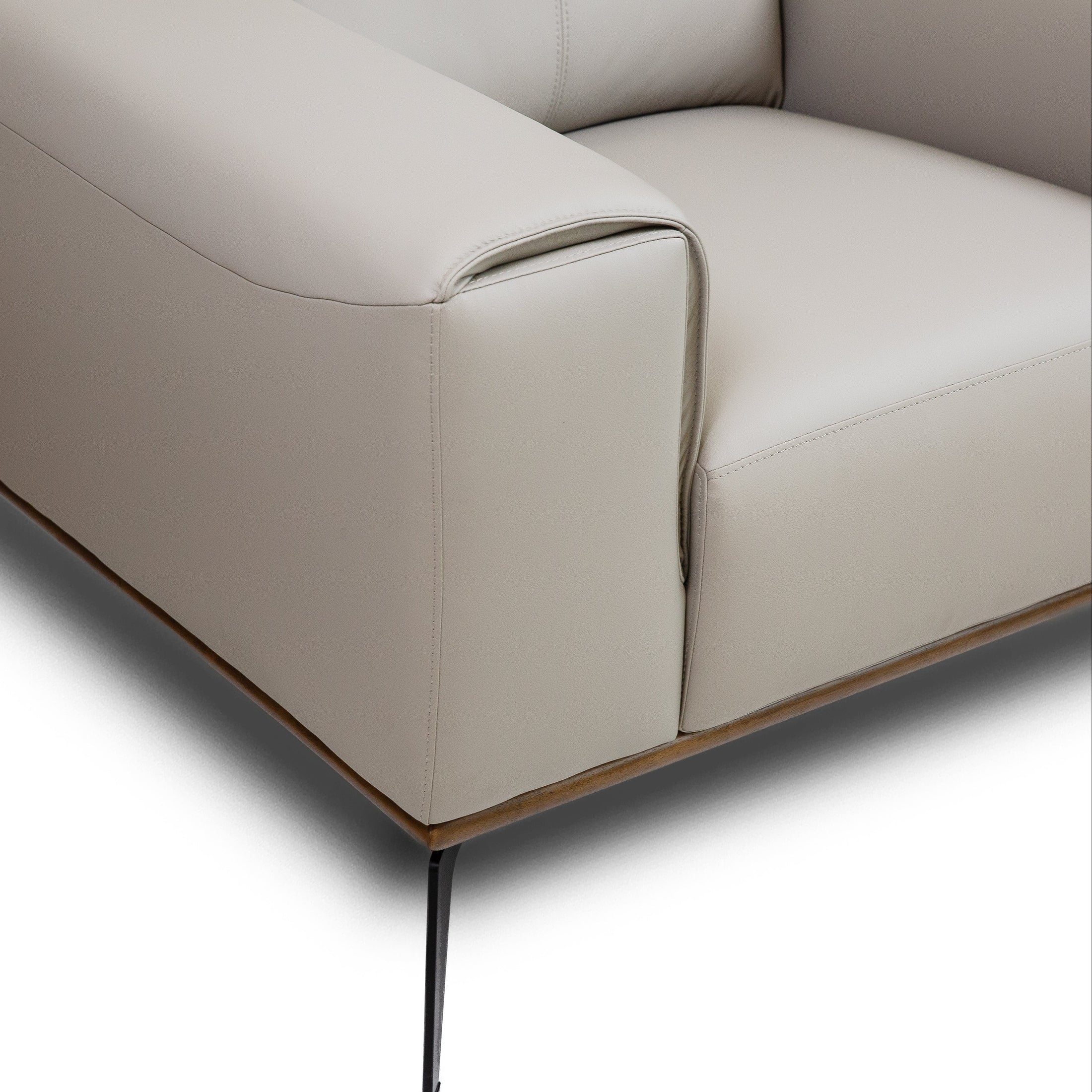 Kreska Genuine Leather Accent Chair