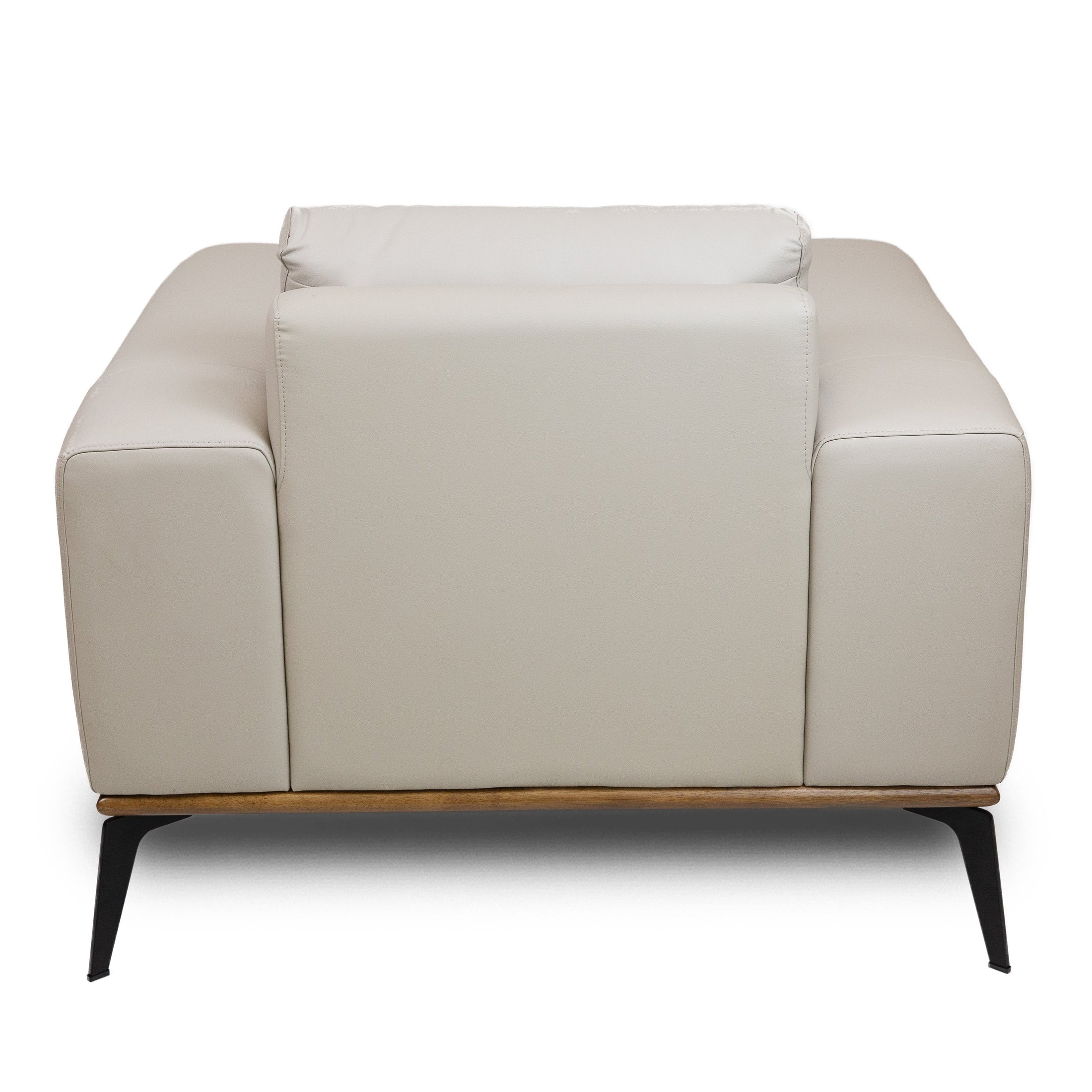 Kreska Genuine Leather Accent Chair