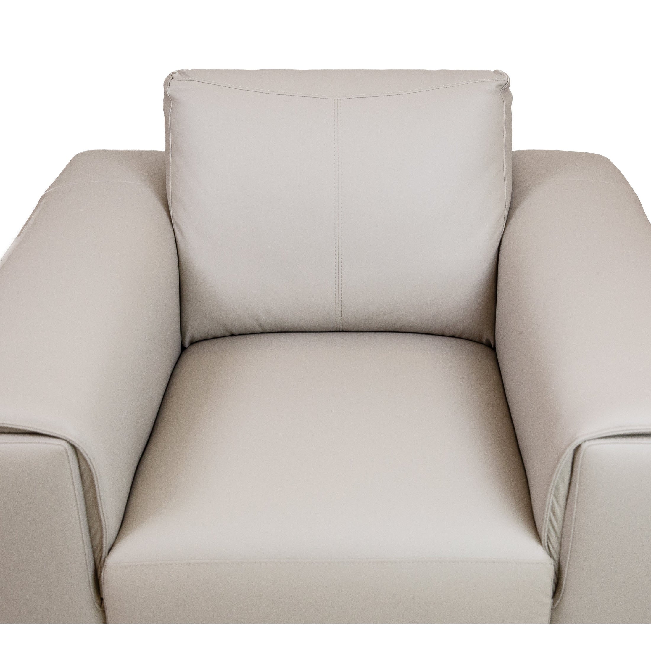Kreska Genuine Leather Accent Chair