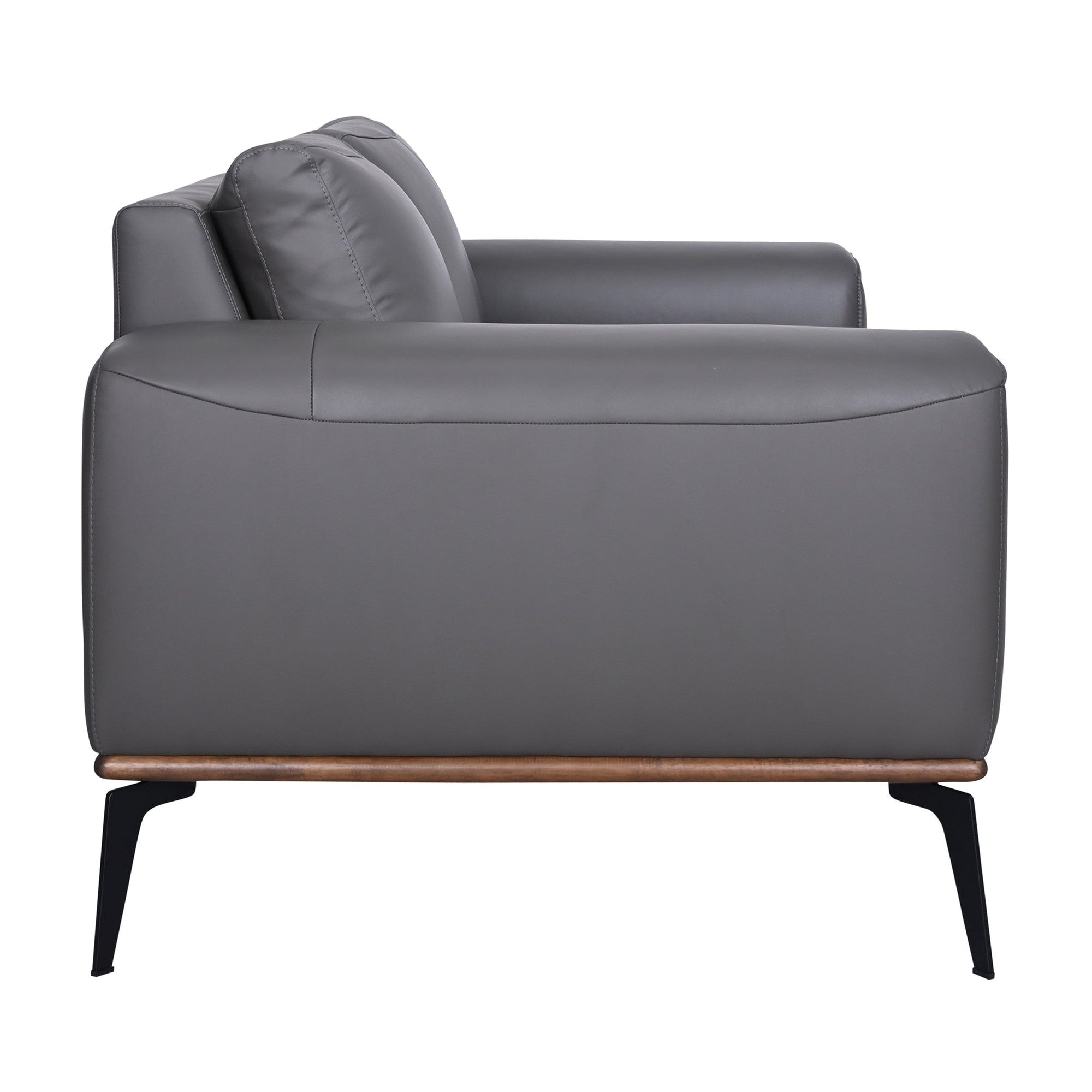 Kreska Genuine Leather Accent Chair