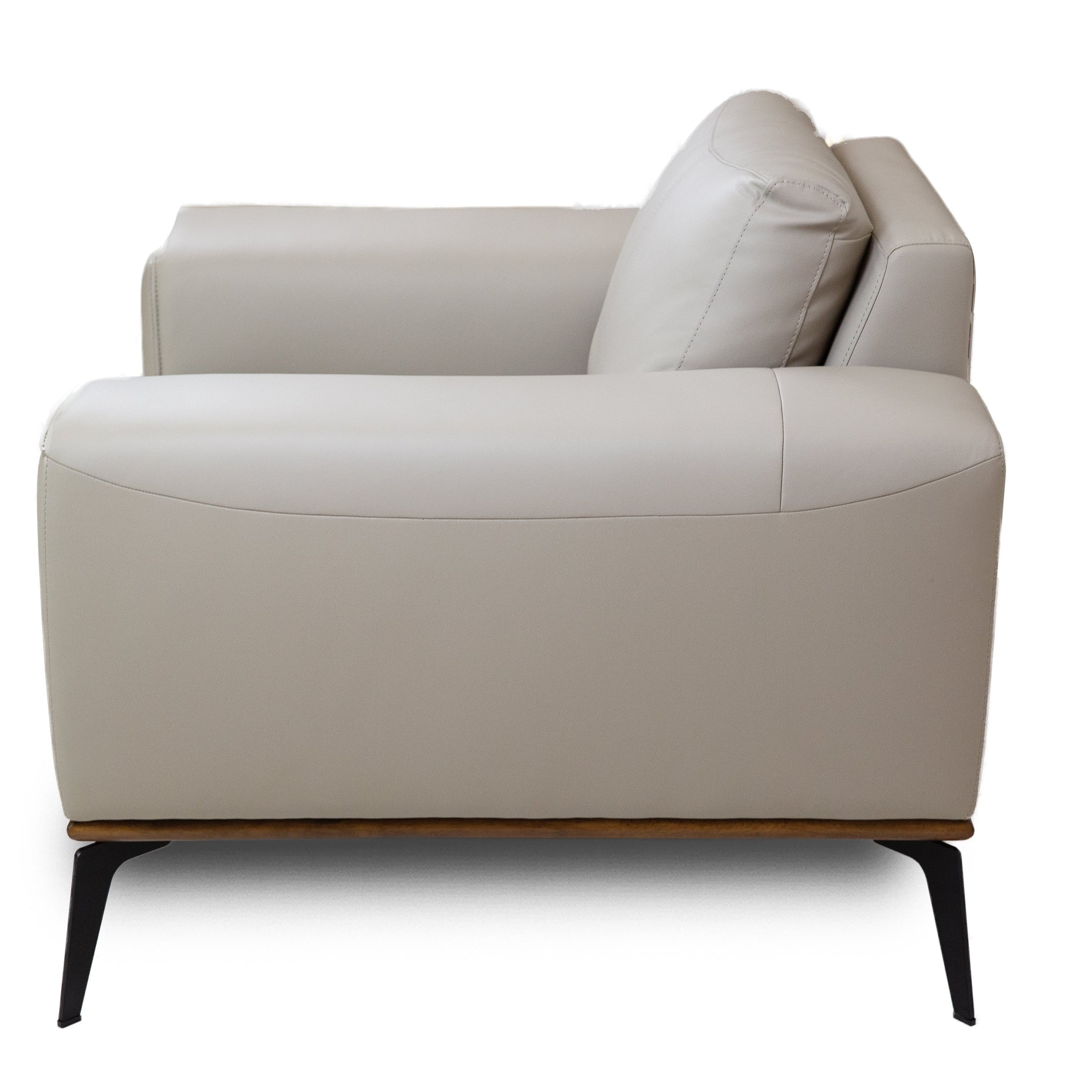 Kreska Genuine Leather Accent Chair