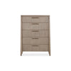 Nettie Five Drawer Ash Wood Chest in Ginger