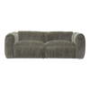 Front view of the Larvik modular 2-seater sofa in moss green corduroy