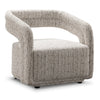 Angled view of Leif upholstered accent chair