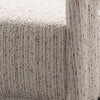 Close-up of textured fabric upholstery on Leif accent chair