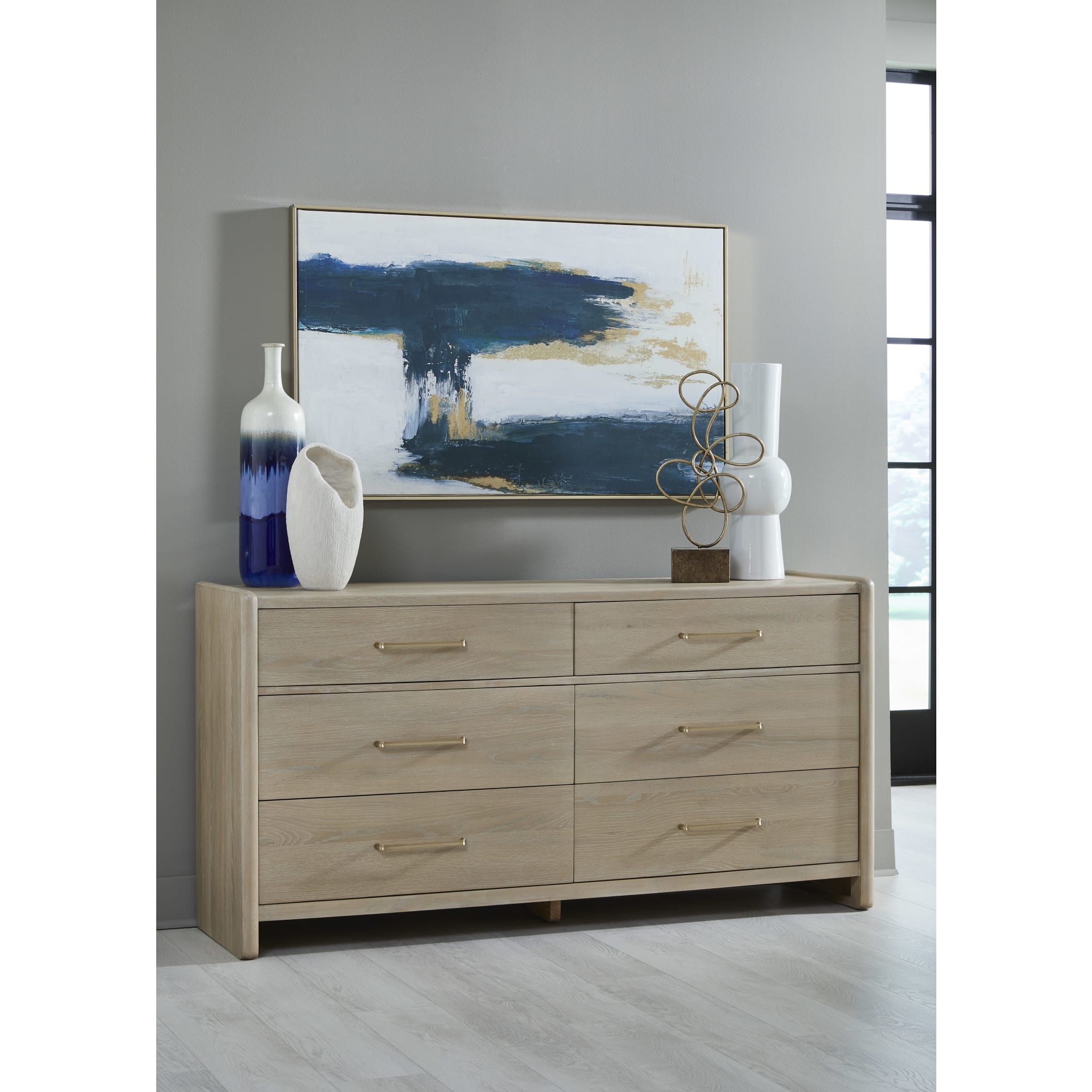 Bjorn Six Drawer Oak Wood Dresser in Chai-thumbmail-9