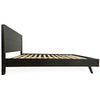 Side profile view showcasing the slim frame silhouette and angled mid-century modern legs