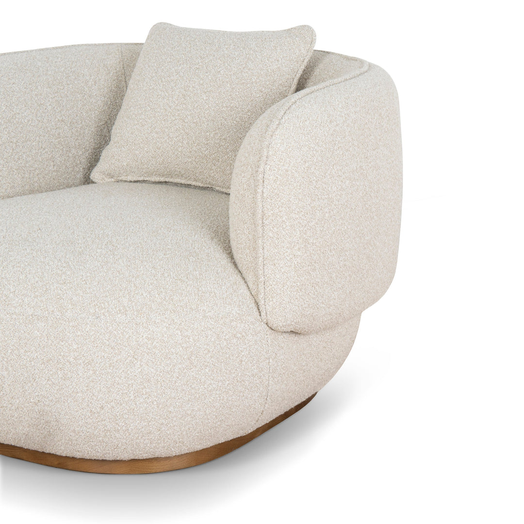 Detailed view of the side upholstery seams highlighting the premium construction of the Luna chair