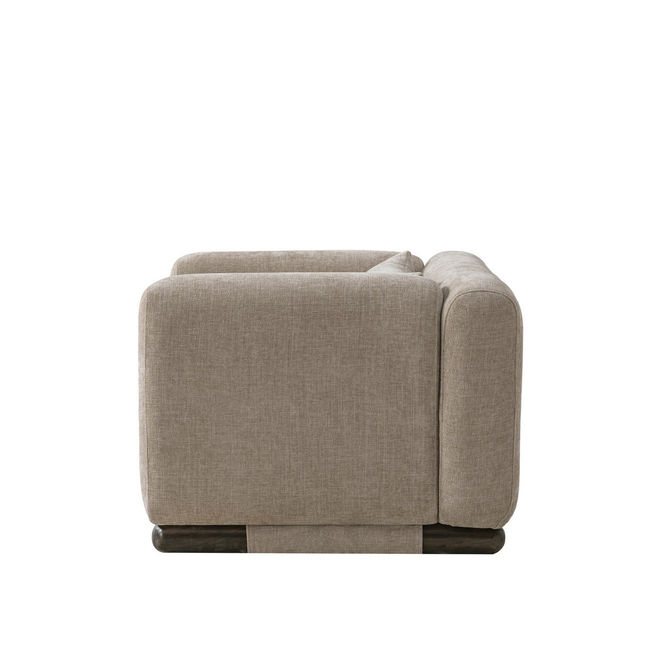 Malakai accent chair with upholstered fabric by Hygge Design House