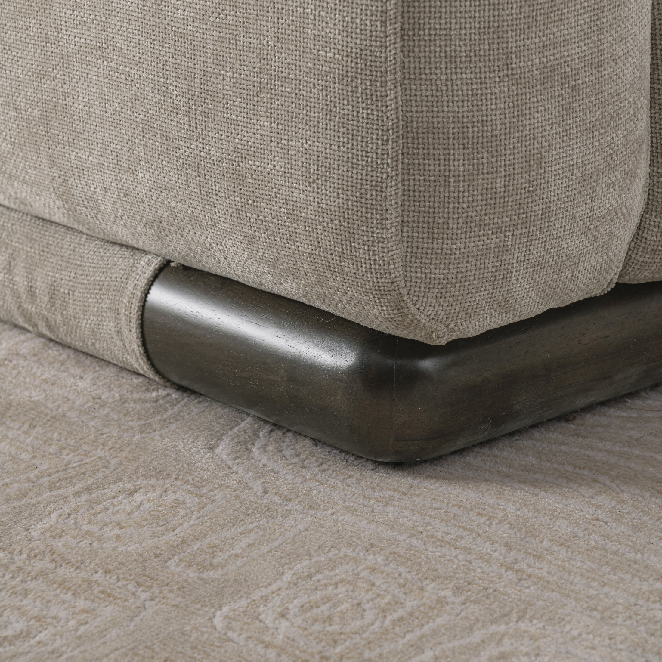 Malakai accent chair with upholstered fabric by Hygge Design House