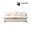 Front view of the Martha Double Sofa Bed in Beach Alabaster fabric with custom frame options icon