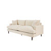 Angled 3/4 view of the Martha Beach Alabaster sofa