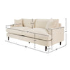 Dimensions and measurement guide for the Martha sofa