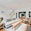 Lifestyle view of the Martha sofa in an open floor plan