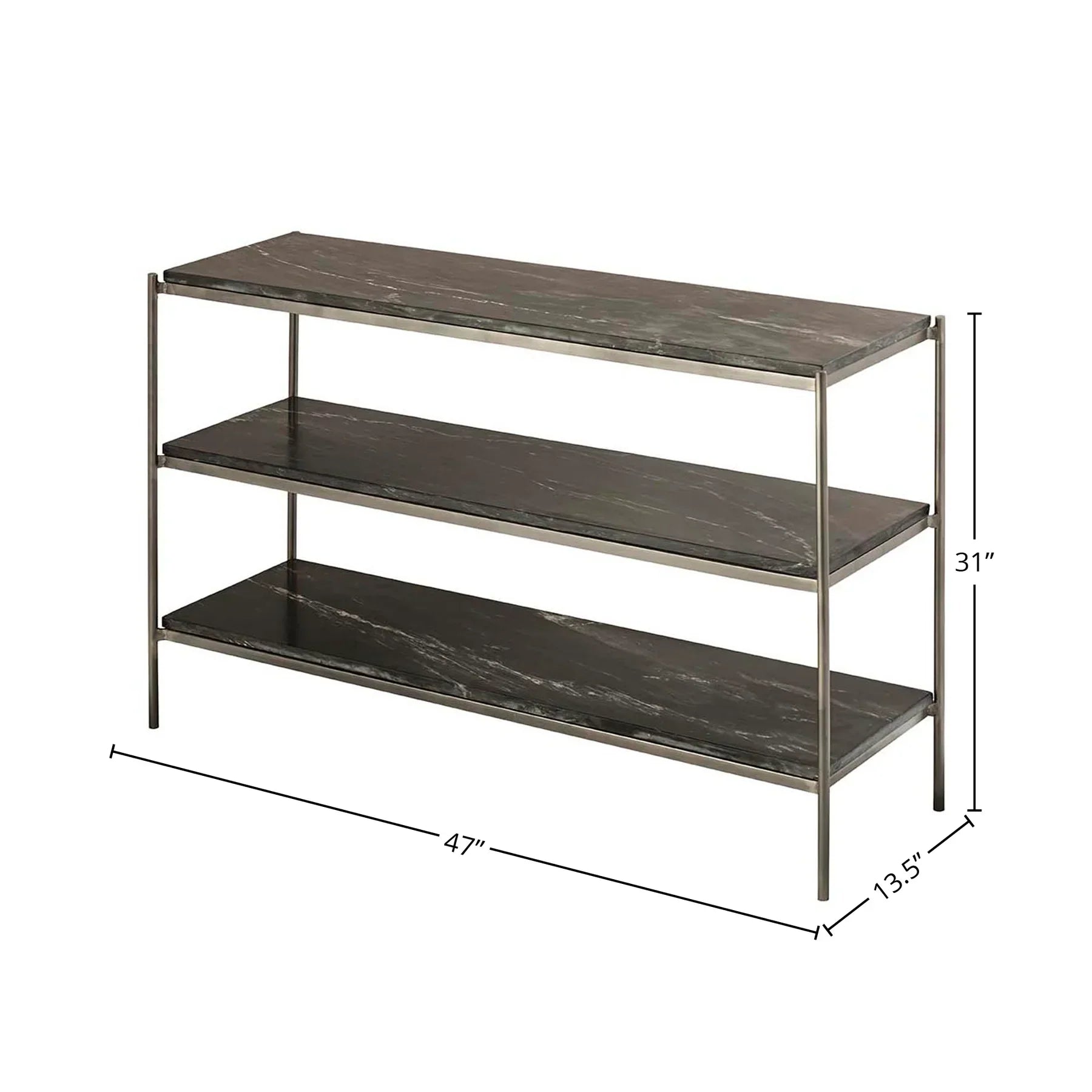 Front view of the Maya console table featuring a thick rectangular tabletop and two substantial block legs in a warm natural wood finish