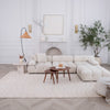 Milano Beige Contemporary Geometric Area Rug