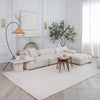 Milano Beige Contemporary Geometric Area Rug