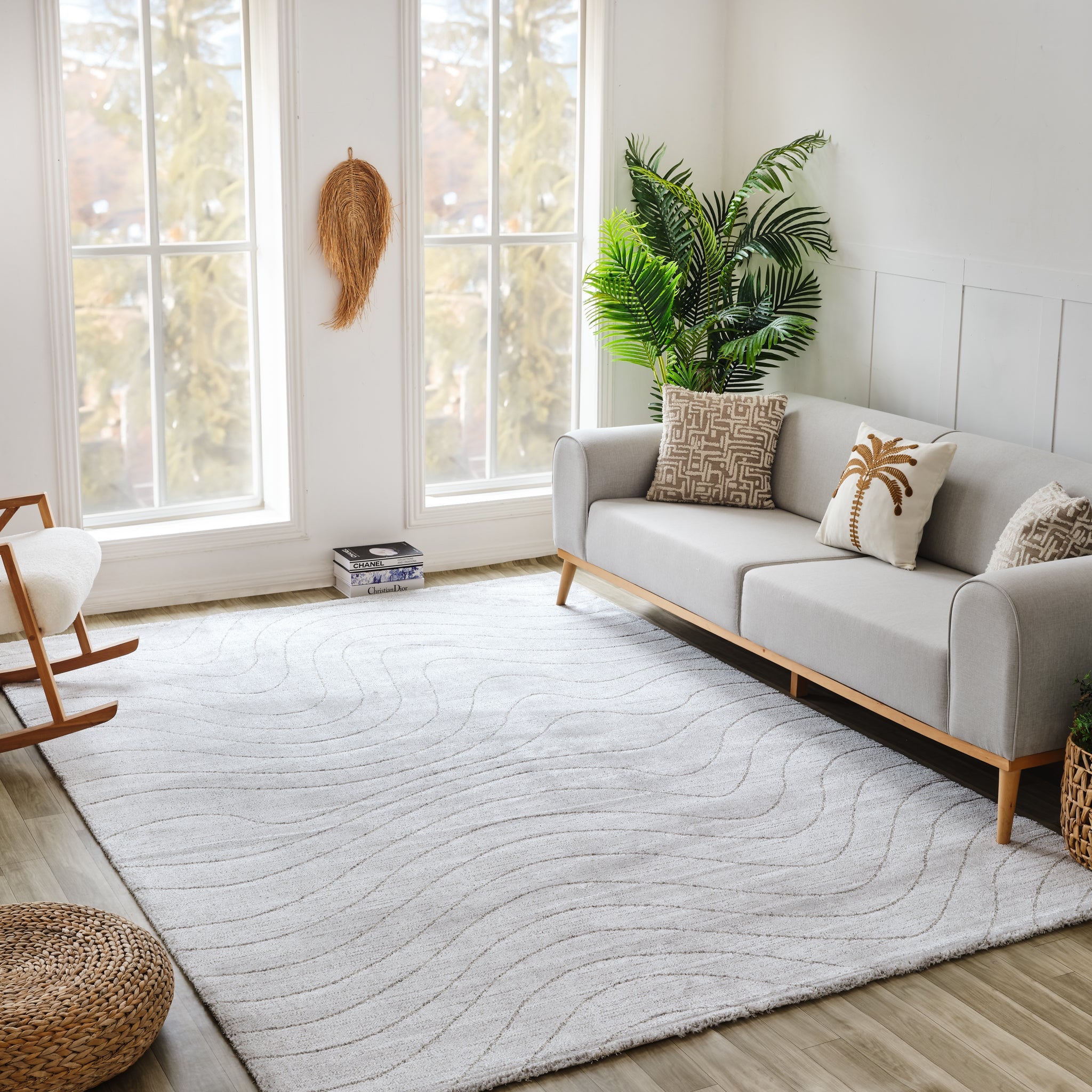 Milano Grey Contemporary Geometric Area Rug-thumbmail-4