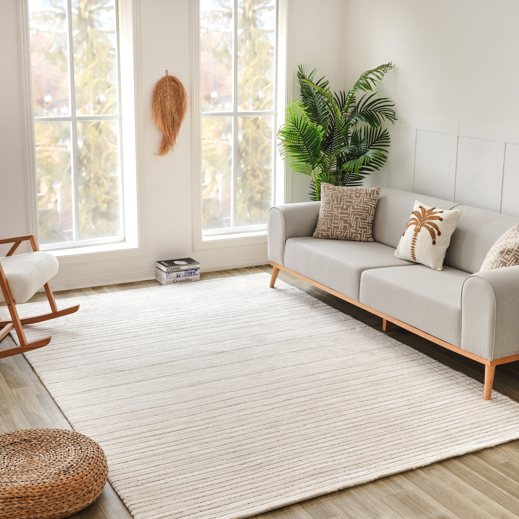 Milano Beige Traditional Bordered Area Rug-thumbmail-4
