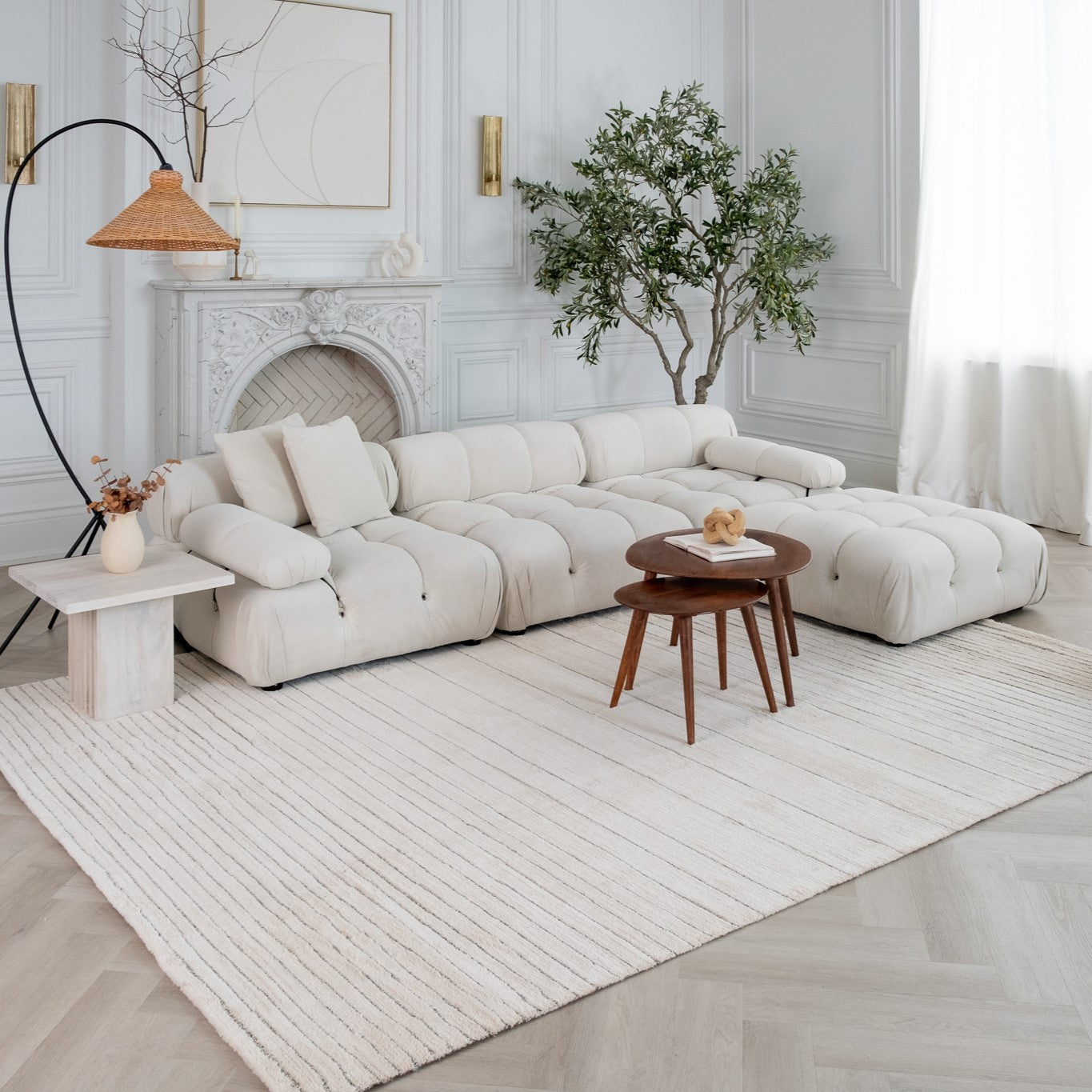 Milano Beige Traditional Bordered Area Rug-thumbmail-2