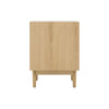Side profile view showcasing the slim architectural silhouette and consistent light wood grain texture