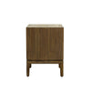 Side profile view showcasing the slim architectural silhouette and consistent wood grain texture across the frame