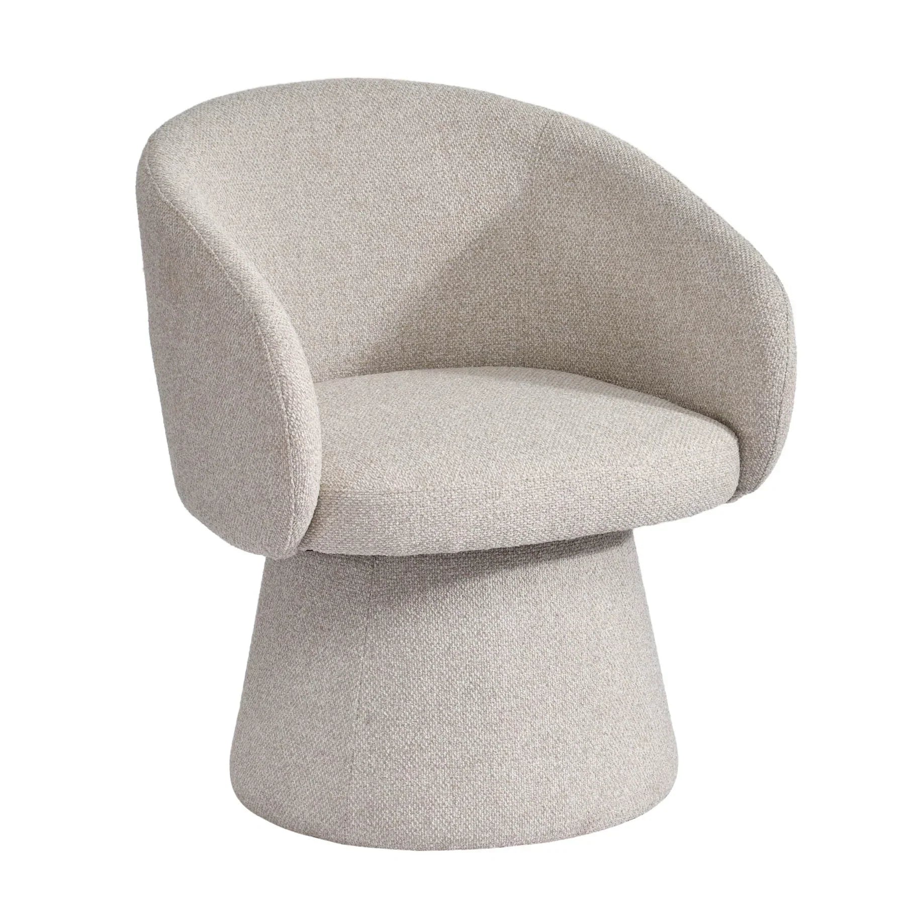 Angled perspective highlighting the chair's suitability for modern lounge spaces
