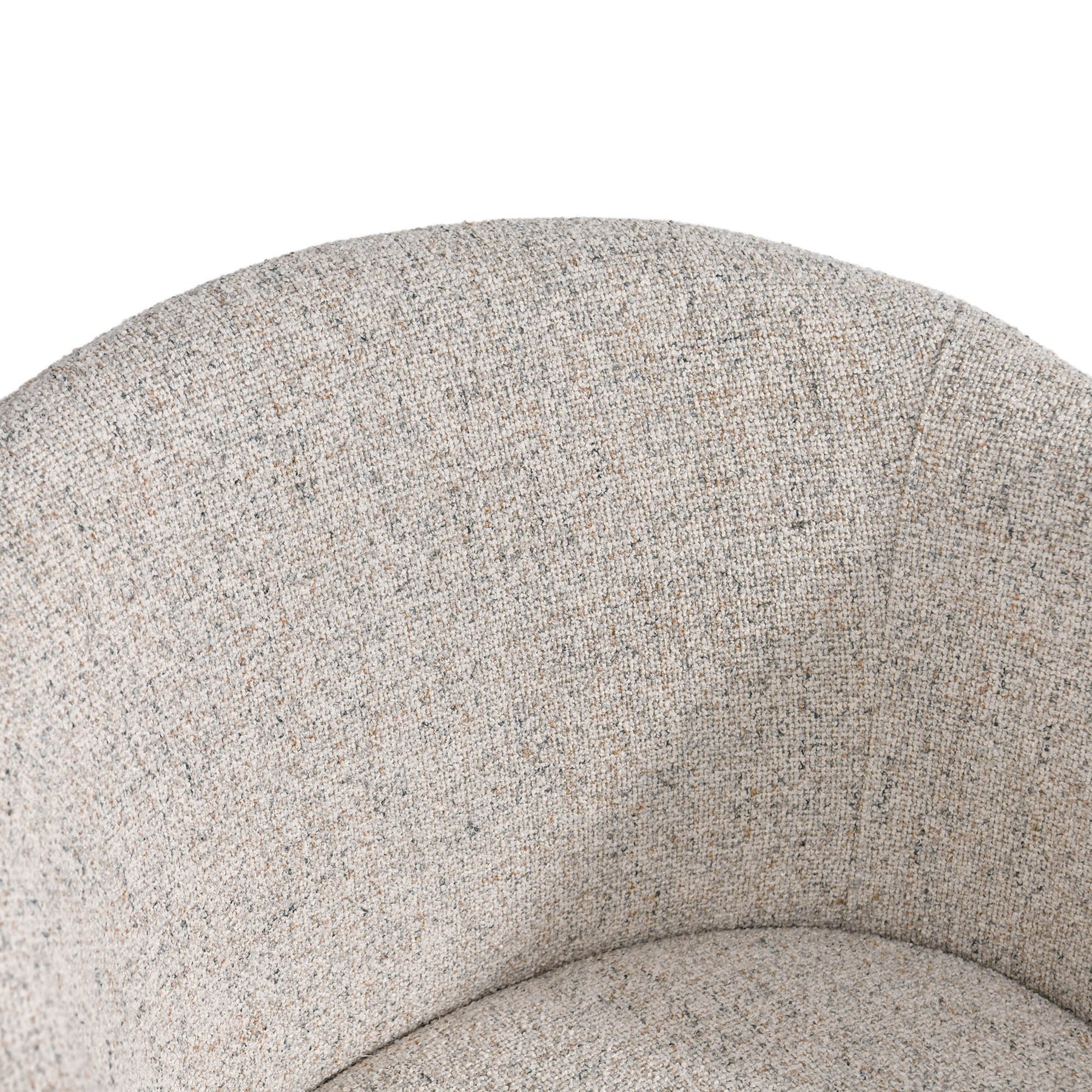 Close-up of the rear backrest demonstrating the high-quality fabric tension and curve