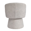 Direct back view highlighting the smooth upholstered finish and architectural presence