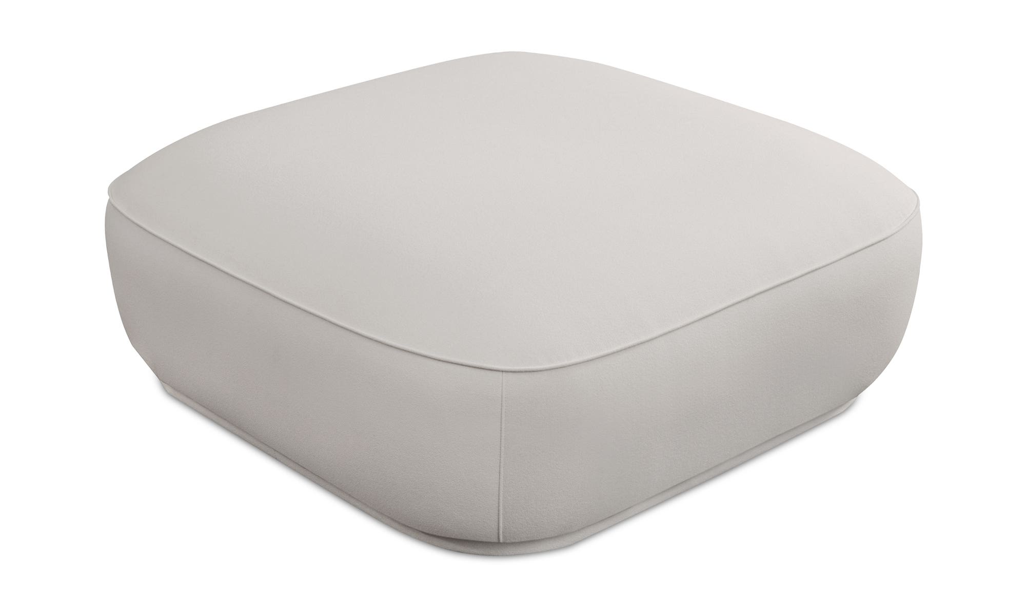 Marion Square Ottoman White top view