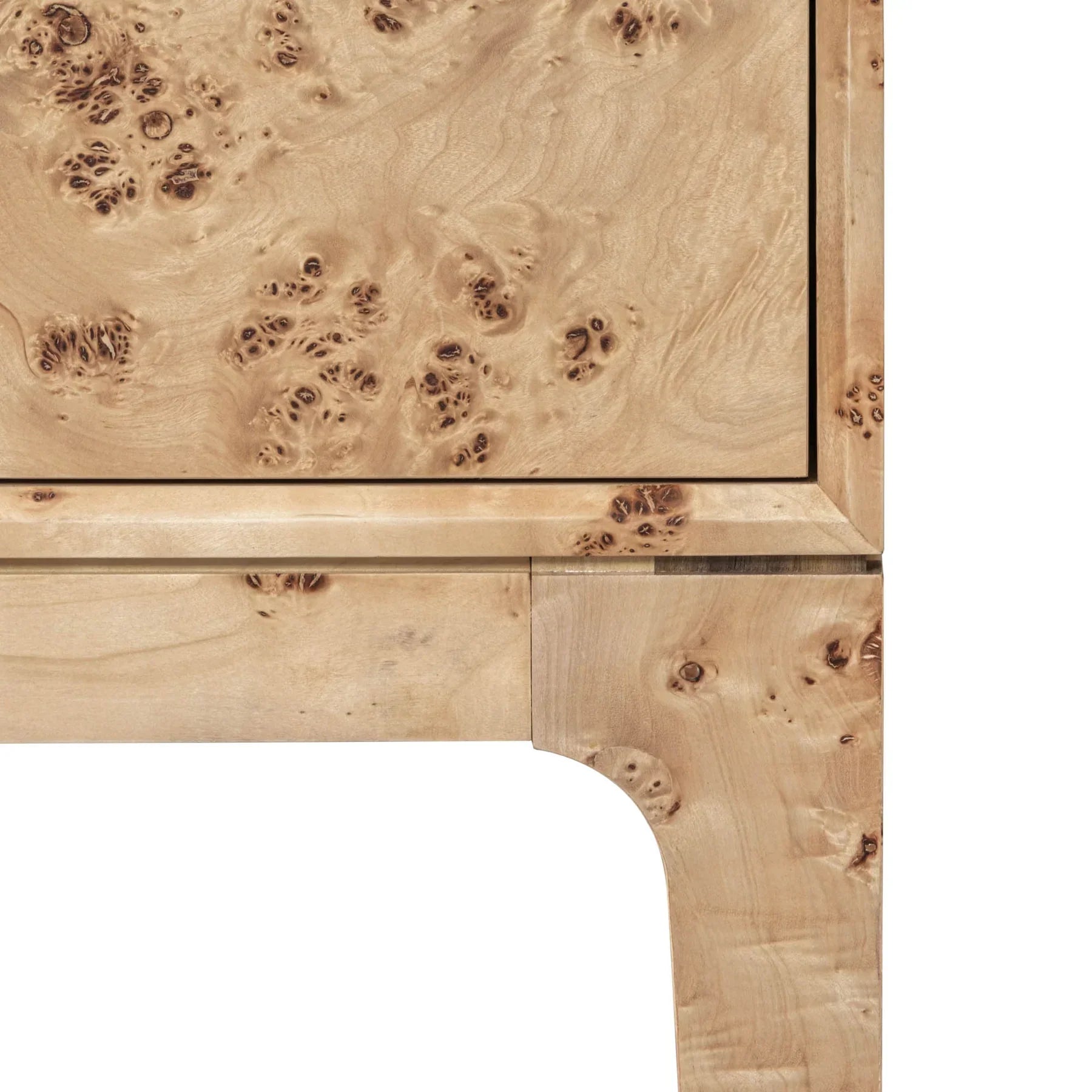 Detailed view highlighting the precise craftsmanship and the smooth integration of the tapered leg with the main frame
