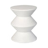 Product view showcasing the inverted side table design in a clean white finish