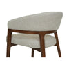 High-angle perspective view emphasizing the seamless design and neutral fabric tones