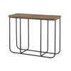 Three-quarter perspective view highlighting the slim profile and unique u-shaped metal support frame
