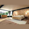 Full bedroom lifestyle view highlighting the cohesive look of the Casablanca collection in a bright, loft-style interior
